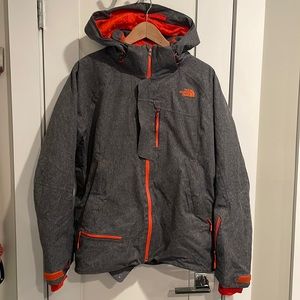 The north face ski jacket that is about 10 years old. In good condition.